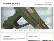 Tablet Screenshot of environmentalleaddetect.biz